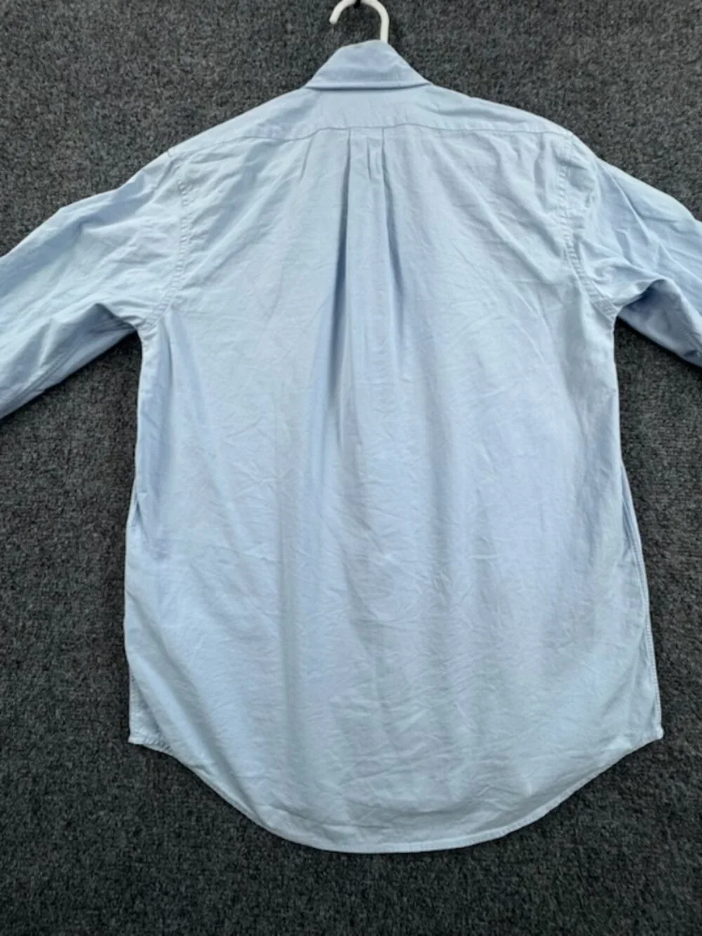 Kenzo Small Casual Button-Down Logo Blue Paris Long Sleeve Shirt Solid Men Adult